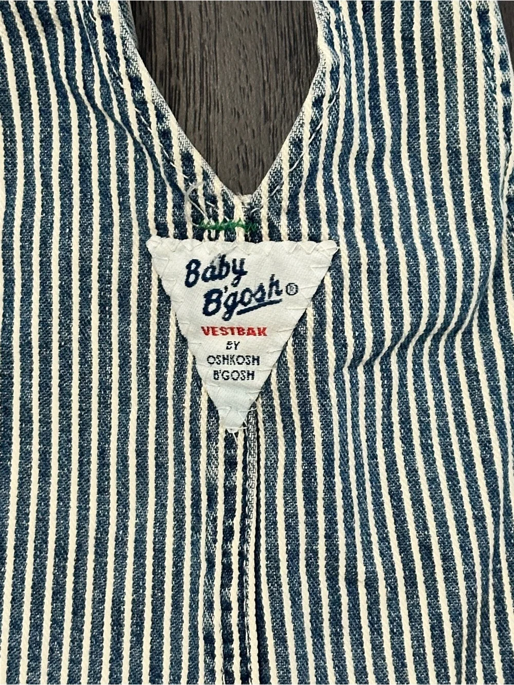 OshKosh B'gosh Blue and White Striped Baby Overalls